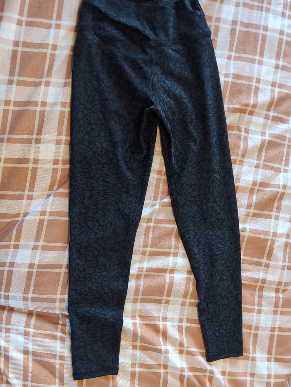 Ryderwear Black Scruch Subtle Animal Print Leggings